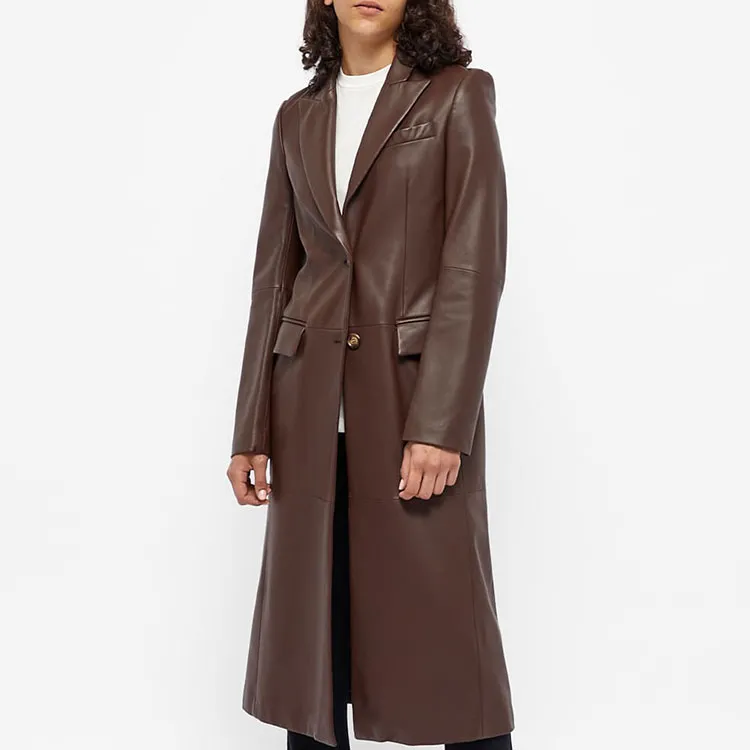 SportMa Leather Jacket Women's Brown-2