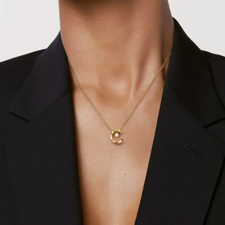 CHANEL 18K Gold Necklaces Women's-4