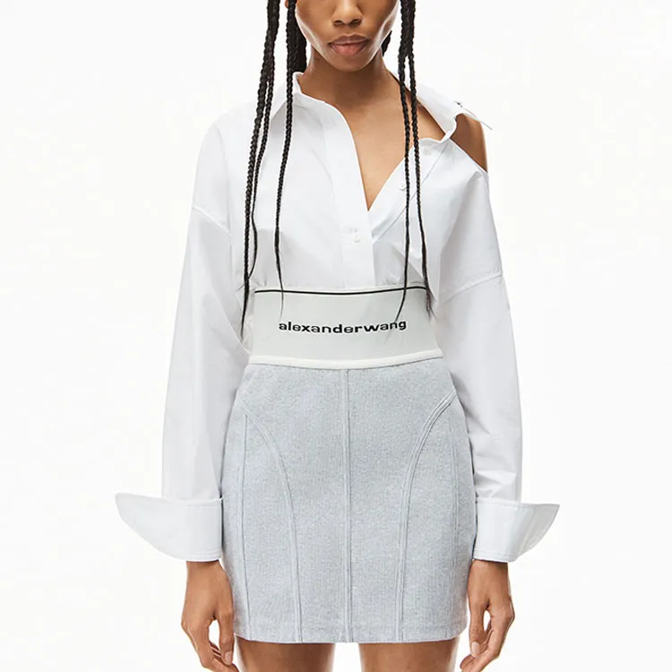 Alexander Wang Casual Short Skirts Women's Gray-2
