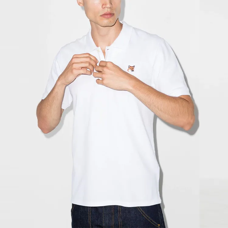 Maison Kitsune Polo Shirts Men White-3