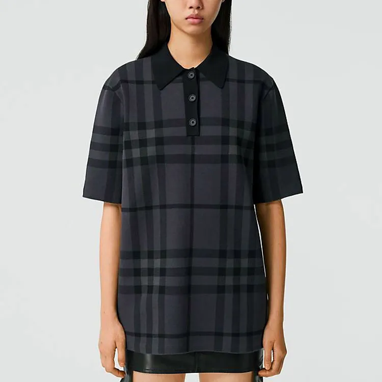Burberry Polo Shirts Women's Black-2