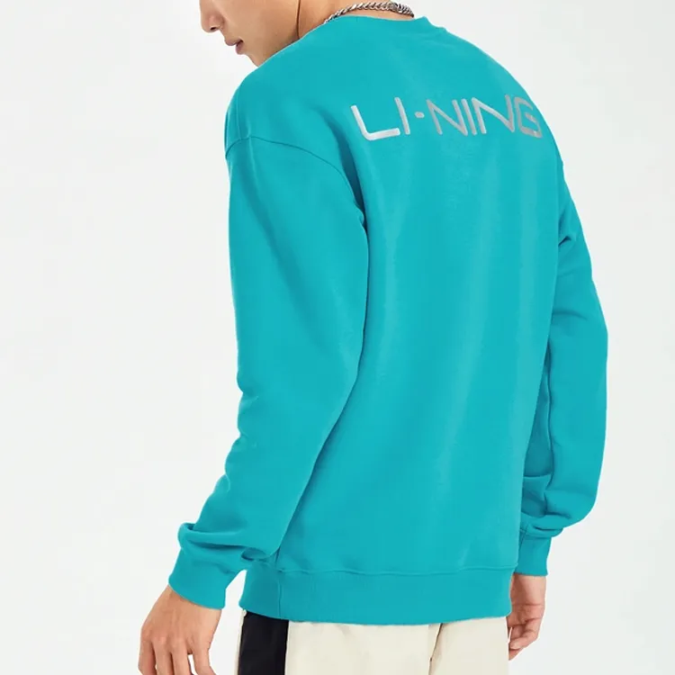 LiNing China Li Ning Sweatshirts Unisex Kingfisher Green-4