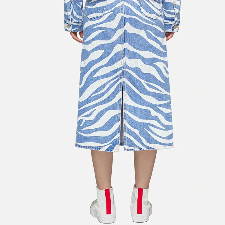 CLOT X Levi's 70s High Midi Skirt 'Blue'-4