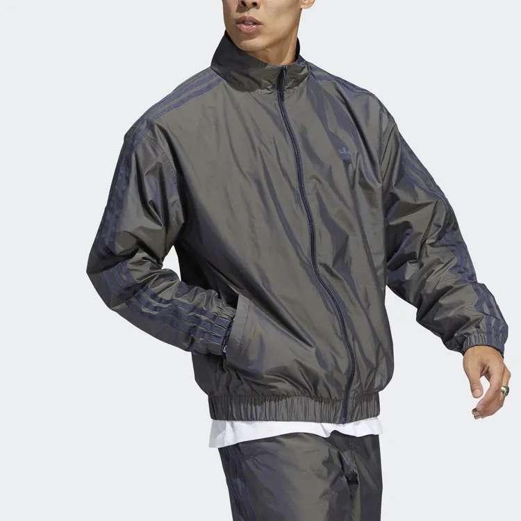Adidas Originals SKATEBOARDING FIREBIRD Jacket Fall Unisex Dark Gray Navy Blue-2