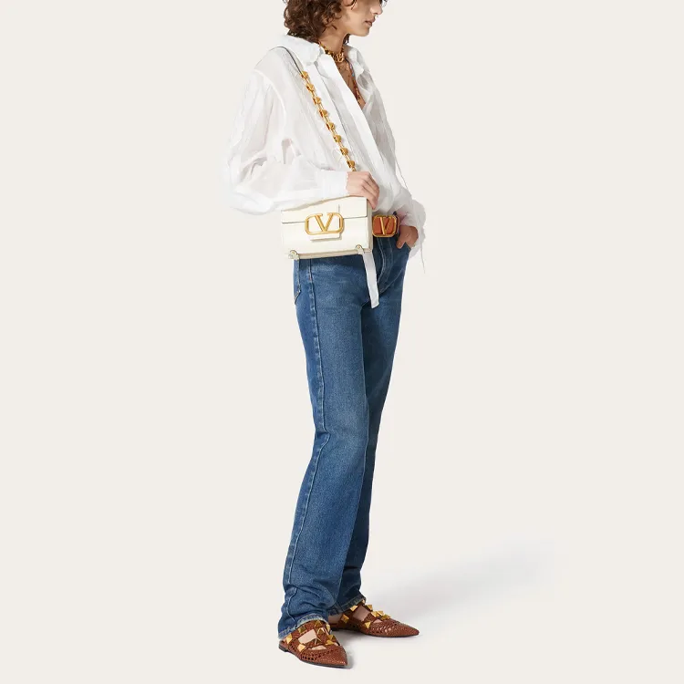 Valentino VLogo Patch Skinny Fit Jeans-2