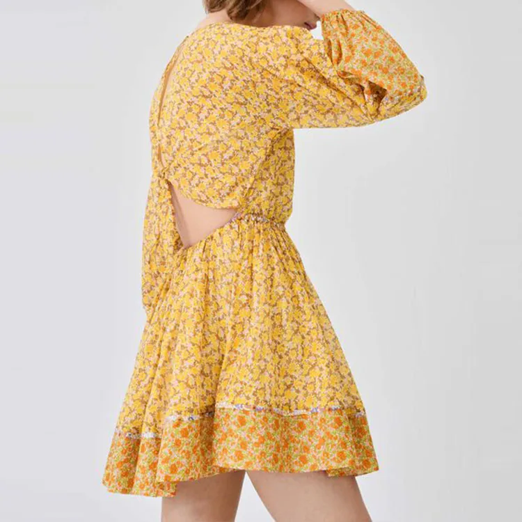 Maje Long-Sleeved Dresses Women's Yellow-2