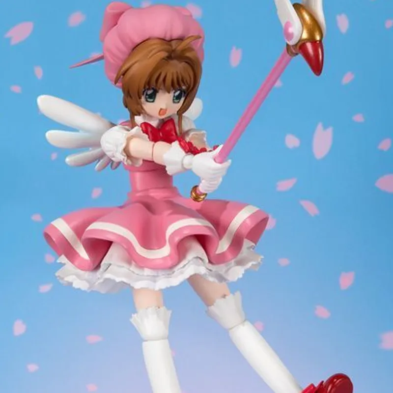 BANDAI Sakura Kinomoto Shf Cardcaptor Sakura Action Figures-5