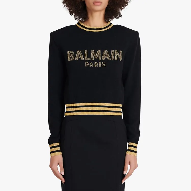 BALMAIN SS22 Sweater Women's Black-5