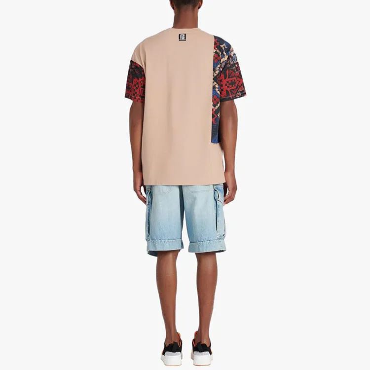 BALMAIN T-Shirts Men Beige-2