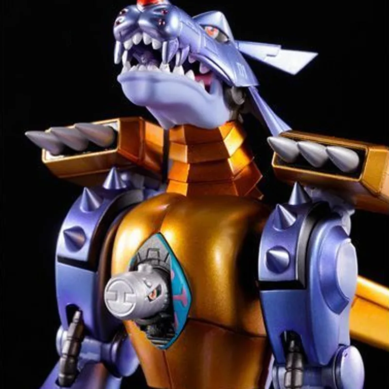 BANDAI Metal Garurumon SHF Digimon Metal Garurumon Assembled Models Primary Color Version-5