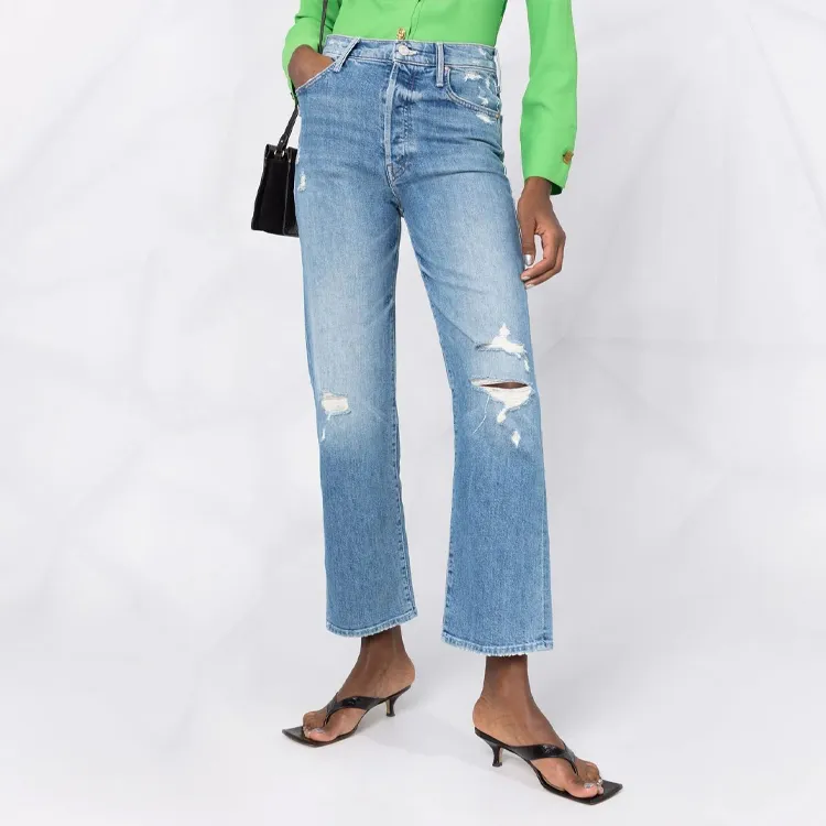 MOTHER Distressed Kick flare Jeans-4