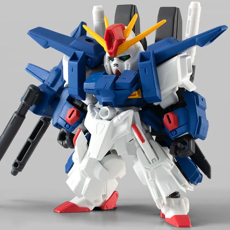 BANDAI MSE EX Edition Mobile Suit Gundam Full Armor Type ZZ Gundam Model Kits 6.5cm-5