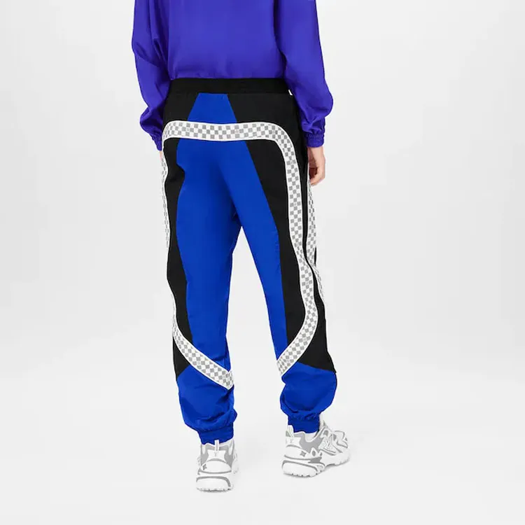 LOUIS VUITTON SS22 Knitted Sports Pants Men's Blue-3