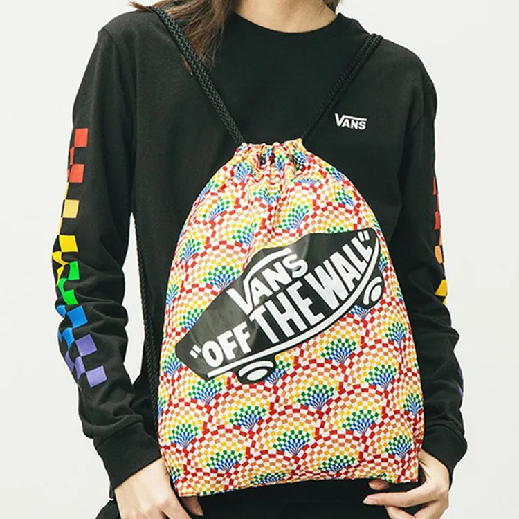 Vans Polyester Backpack Unisex Rainbow Print-4