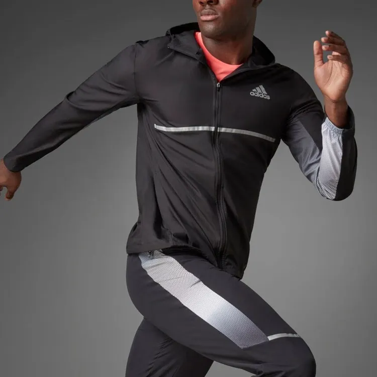 Adidas Own The Run Jacket Japan Version Men's Black-5