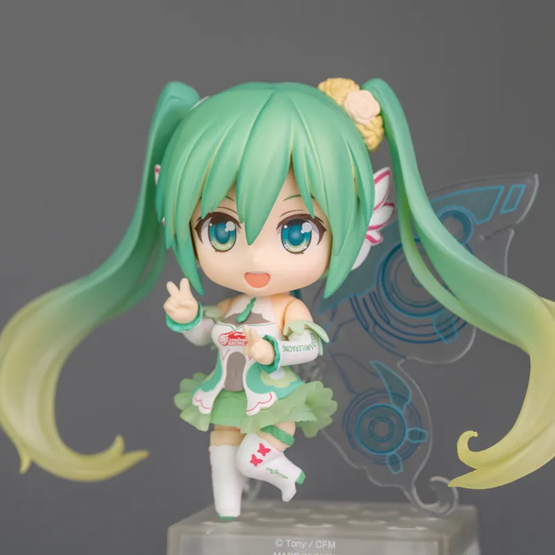 GSC Hatsune Miku No.777 Racing Hatsune Miku 2017ver Nendoroid Chibi Figures 10cm-5