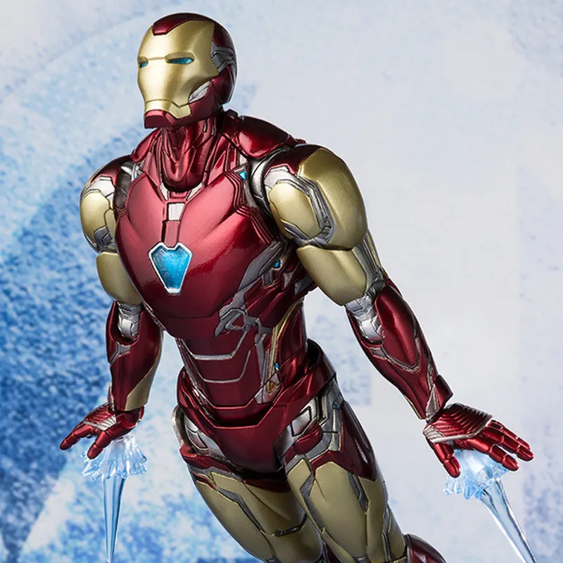 BANDAI Iron Man American Collection Shf Movie Avengers 4 Mk85 Action Figures-5