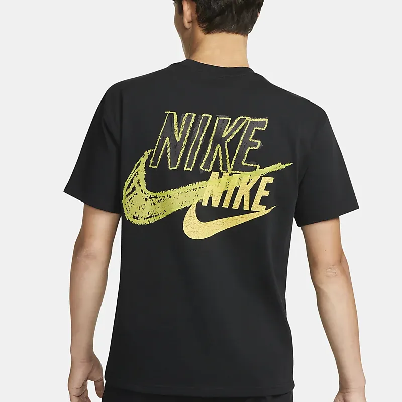 Nike T Shirts Men Black-4