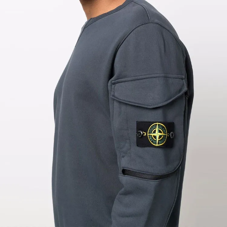 STONE ISLAND Sweatshirts Men Dark Gray-3