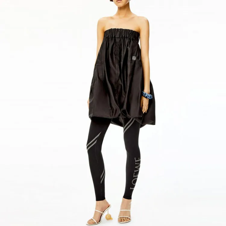 LOEWE Polyamide And Elastane Leggings Black-4