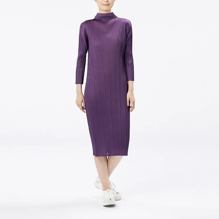 PLEATS PLEASE ISSEY MIYAKE November Plissé Midi Dress-3
