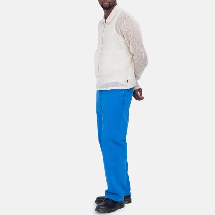 Stussy Cotton Mesh Zip Long Sleeve Shirt-4