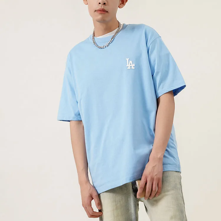 MLB Los Angeles Dodgers T Shirts Unisex Light Blue-2