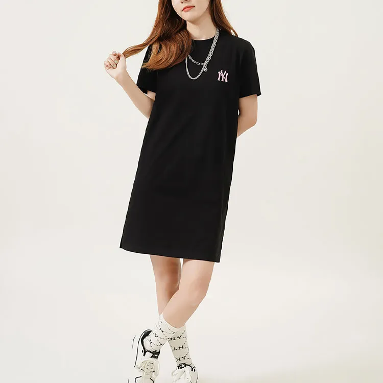 MLB Short Sleeved Dress Women's Black-4