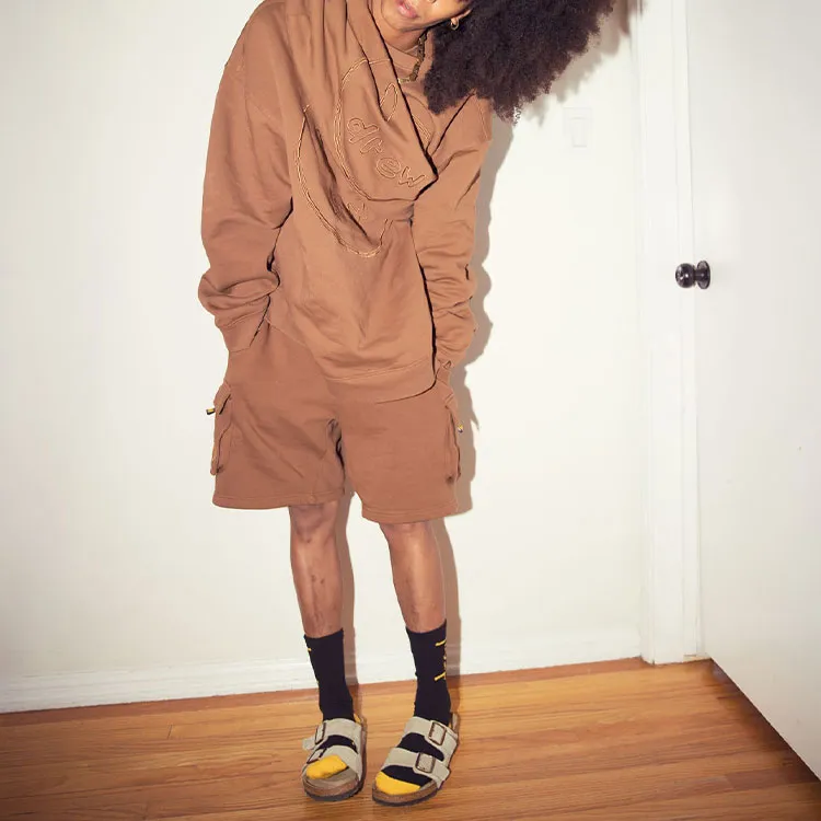 Drew House Smiley Collection Casual Shorts Unisex Brown-3
