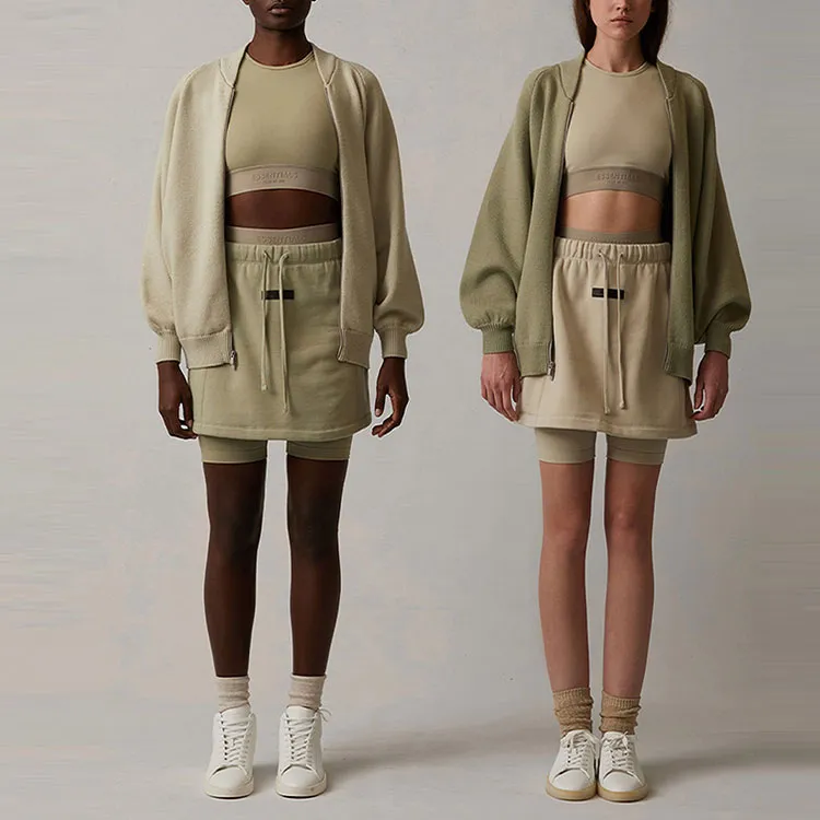 Fear Of God Essentials Fleece Skirt 'Seafoam'-1