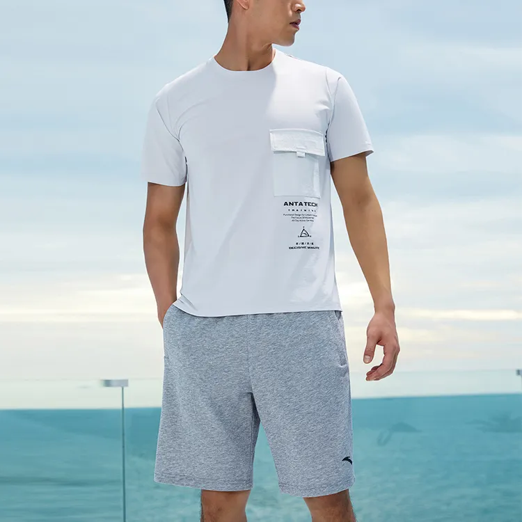 ANTA Variety Training Collection T Shirts Men Breeze Gray-3