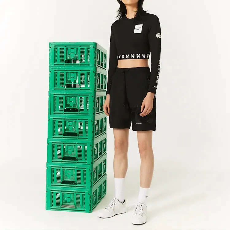 LACOSTE x Minecraft SS22 T Shirt Women's Black-1