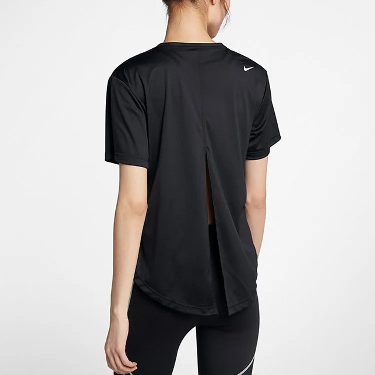 Nike Set in Sleeve T Shirt Women's Black-4