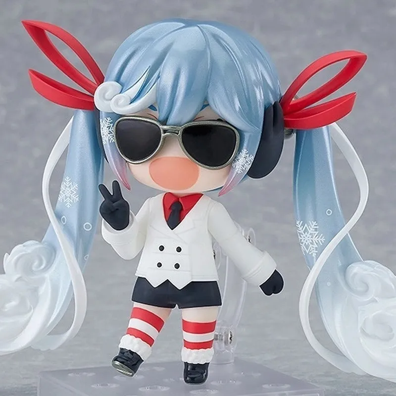 GSC Hatsune Miku No.1800 Snow Halation Grand Voyage Ver Nendoroid Chibi Figures 10cm-5