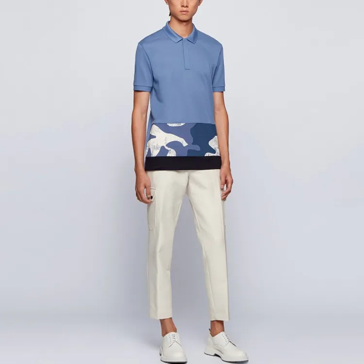 HUGO BOSS Polo Shirts Men Blue-1