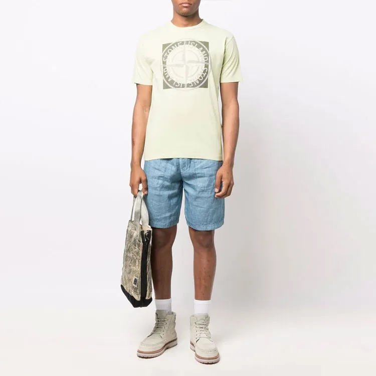 STONE ISLAND T Shirts Men Light Green-1