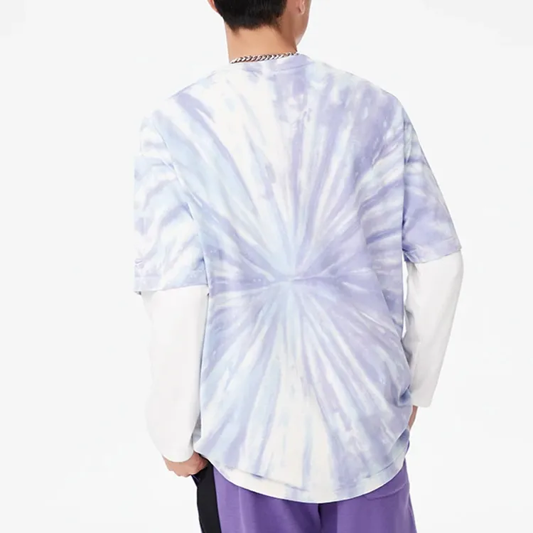 LiNing x Disney T-Shirt Unisex Light Blue Purple Tie-Dye-3