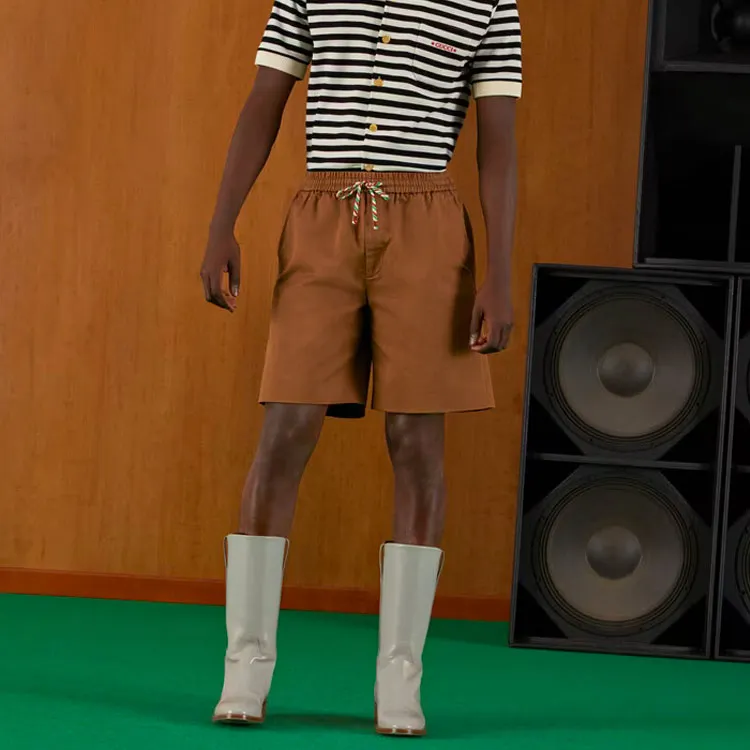 GUCCI SS22 Casual Shorts Men's Brown-4
