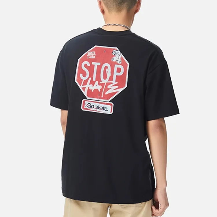 LiNing x OG_SLICK Skateboard T Shirt Men's Black-4