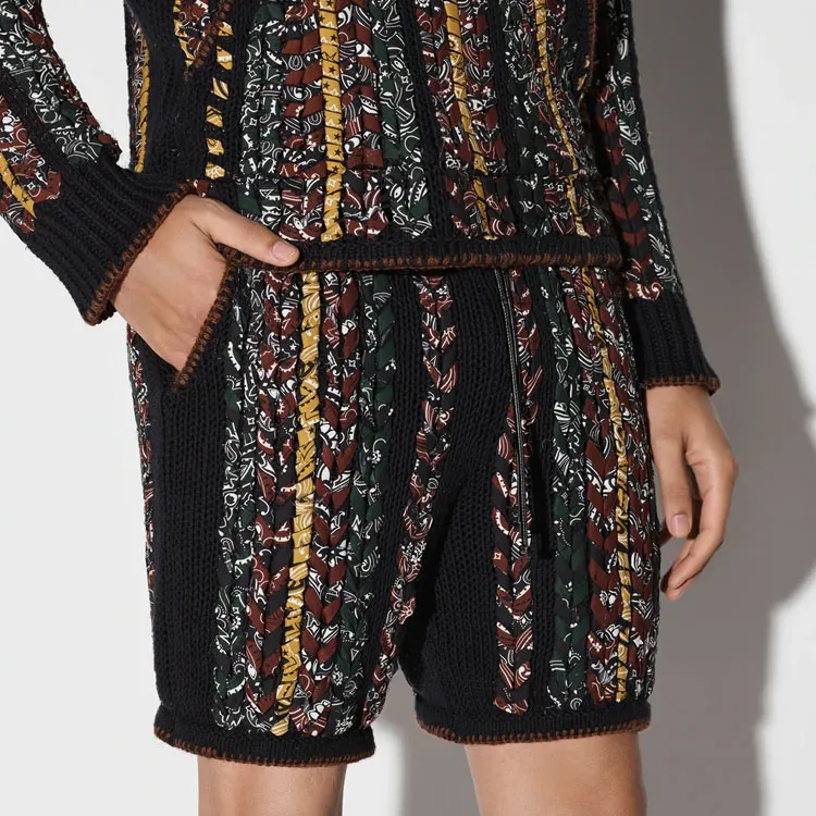 AMIRI Braided Bandana Shorts-4