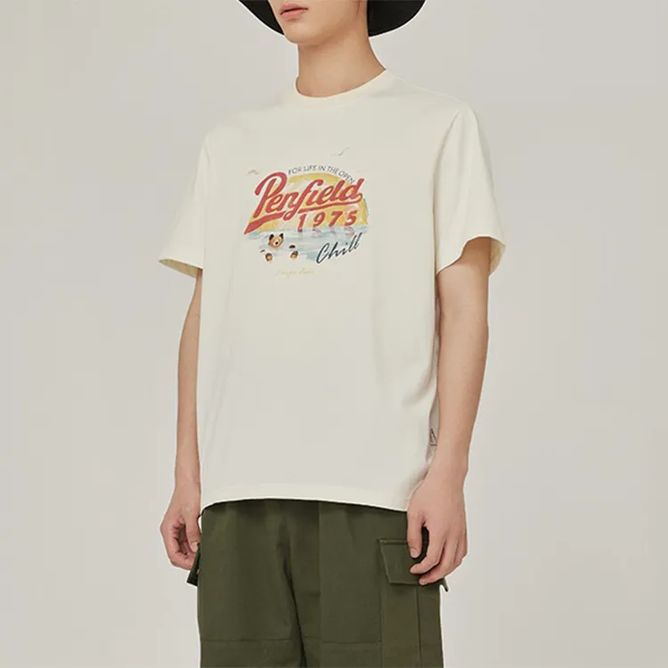 Penfield Straight T-Shirt Unisex Ecru-4