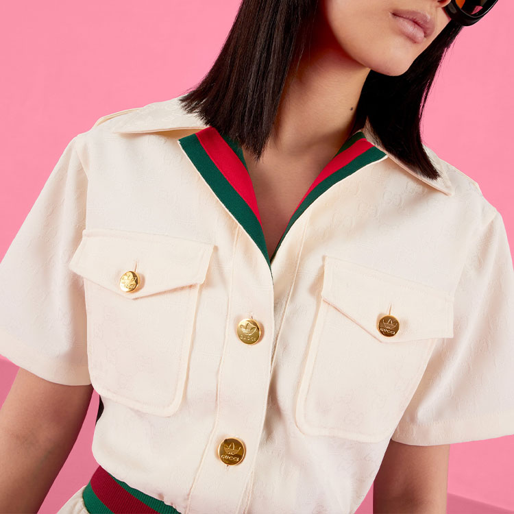 GUCCI X Adidas Short Jumpsuit White - POIZON