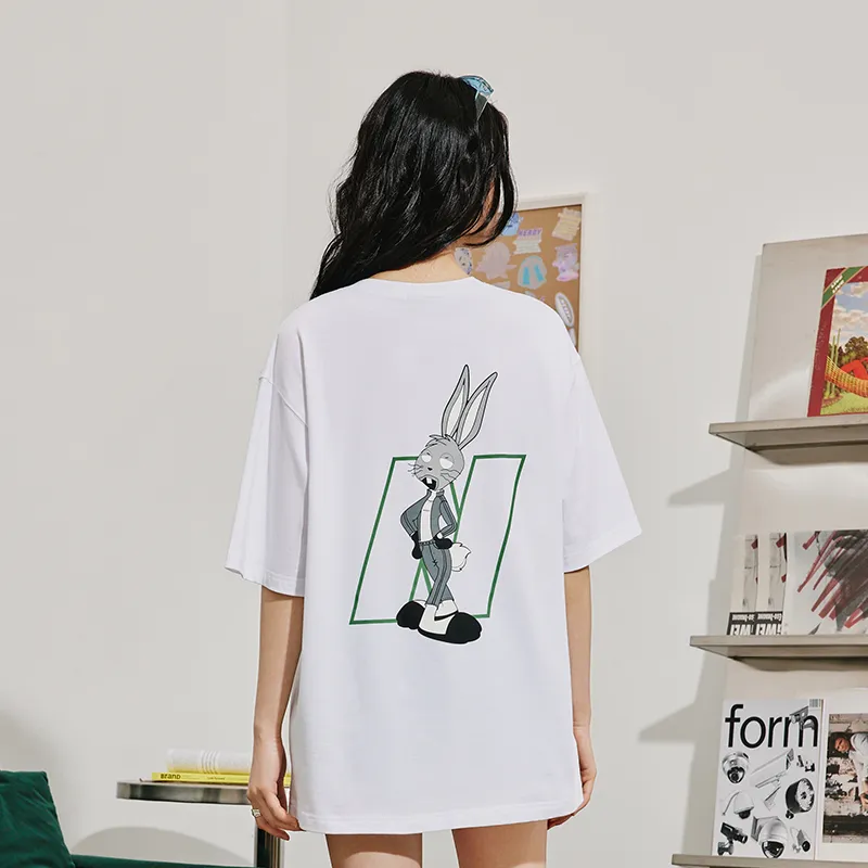 NERDY Straight Elbow Length Sleeved T Shirt Unisex White-3
