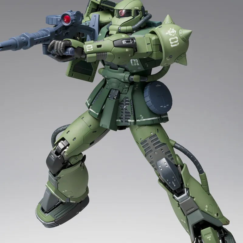 BANDAI 1 100 Zaku G.F.F.M.C. Mobile Suit Gundam Kukuru Duan's Island Duan's Custom Zaku Assembled Models 18cm-5