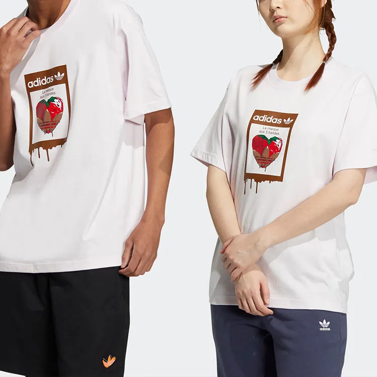 Adidas Originals Charr Morita Collaboration Collection T Shirt Unisex Pink-1