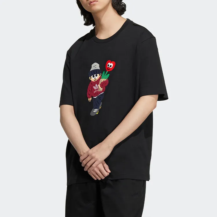 Adidas Originals Charr Morita Collaboration Collection T Shirt Unisex Black-6