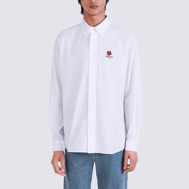 KENZO Boke Flower Series Shirts Men White-4