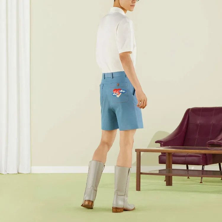 GUCCI Gucci Fw22 Tanabata Series Polo Shirt Men's White-1