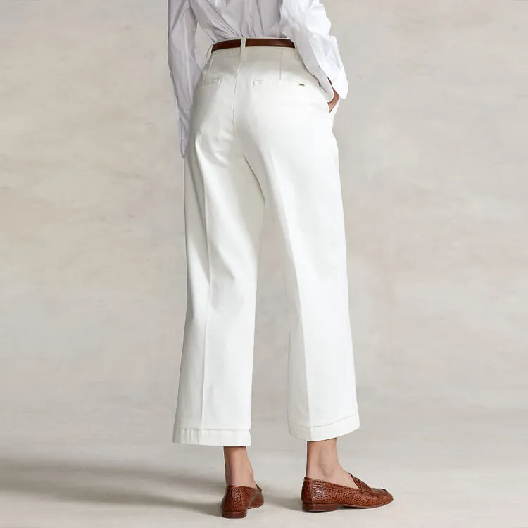 Polo Ralph Lauren FW22 Knitted Sports Pants Women's White-2