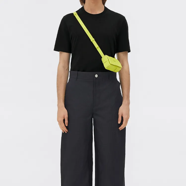Bottega Veneta Cassette Mini Intreccio Acid Kiwi-5